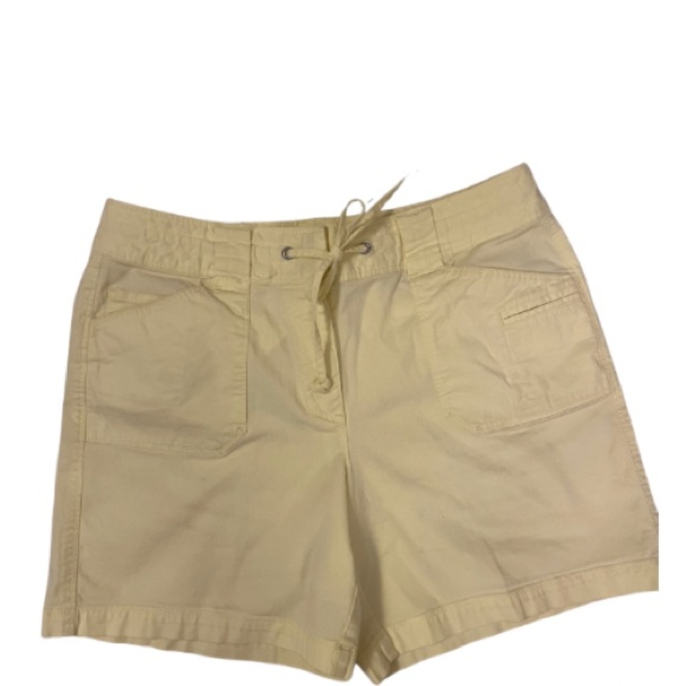 Talbots Cotton Blend Yellow Shorts